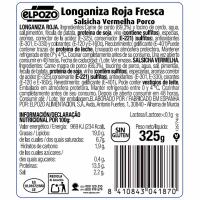 Longaniza roja ELPOZO, bandeja 325 g