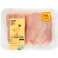 Pechugas enteras pollo formato ahorro XXL EROSKI, bandeja aprox. 1.5 kg