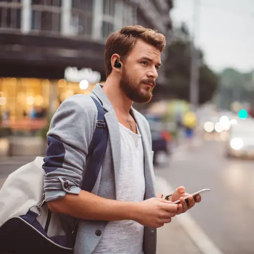 Auriculares de botón negros bluetooth, Mooov 618310 METRONIC