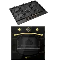 SOLTHERMIC® COMBO PACK HORNO NEGRO RÚSTICO + PLACA DE GAS