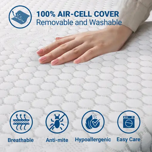 The White Stone Topper Viscoelastico Memory Foam H3 125x190